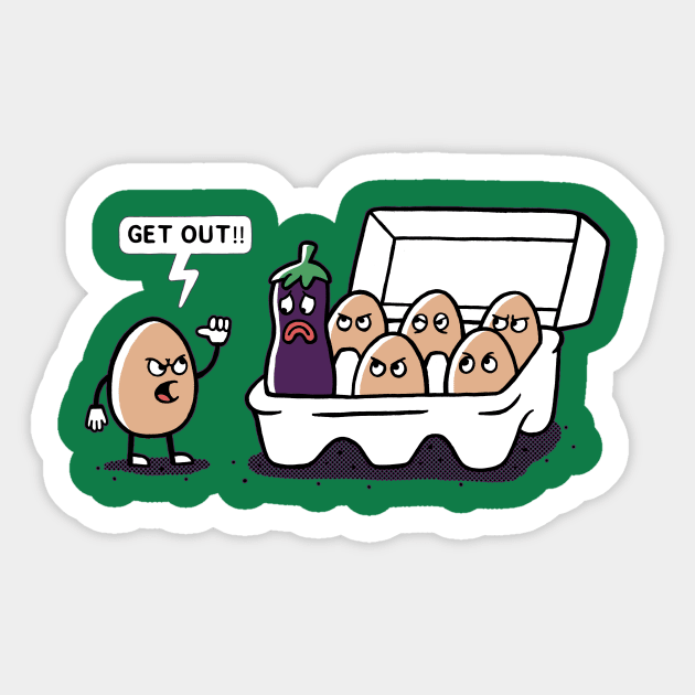 Get Out! Sticker by catpacker